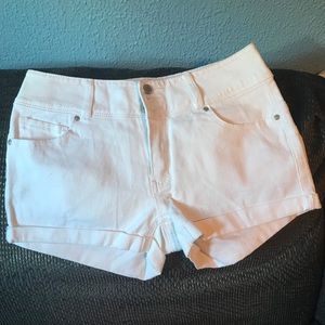White jean short